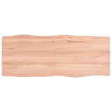 Stolna ploča svjetlosmeđa 100x40x6 cm od obrađene hrastovine 363949