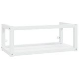 Zidni okvir za kupaonski umivaonik bijeli 79x38x31 cm željezni 338492
