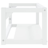 Zidni okvir za kupaonski umivaonik bijeli 79x38x31 cm željezni 338492