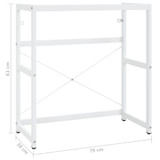 Okvir za kupaonski umivaonik bijeli 79 x 38 x 83 cm željezni 338498