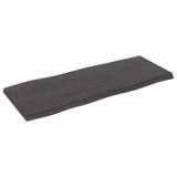 Stolna ploča tamnosiva 100x40x4 cm obrađena masivna hrastovina 364014