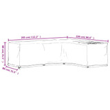 Navlaka za kutnu vrtnu garnituru sa 18 ušica 285x220x80 cm 319324 Navlaka za kutnu vrtnu garnituru sa 18 ušica 285x220x80 cm 319324