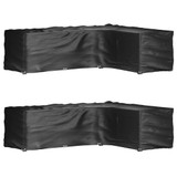 Navlake za kutnu vrtnu garnituru 2 kom s 18 ušica 285x220x80 cm 3155378