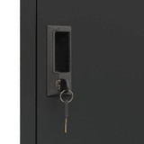 Ormarić s ključem antracit 38 x 45 x 180 cm čelični 339775