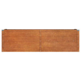 Povišena vrtna gredica boja hrđe 160 x 40 x 45 cm čelik COR-TEN 151952