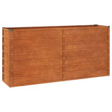 Povišena vrtna gredica boja hrđe 160 x 40 x 77 cm čelik COR-TEN 151953