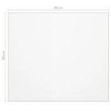 Zaštita za stol mat 80 x 80 cm 2 mm PVC 288276