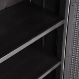 Vrtni ormarić za pohranu crni 65 x 45 x 172 cm PP ratan 151237