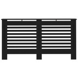 Pokrov za radijator crni 152 x 19 x 81 cm MDF 288186