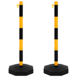 Set stupova s lancima 10 m plastični lanac 150956