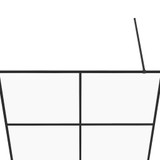 Pregrada za tuširanje s prozirnim staklom ESG 140 x 195 cm crna 151027