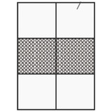 Pregrada za tuširanje s prozirnim staklom ESG 140 x 195 cm crna 151032