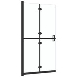 Sklopiva pregrada za tuširanje prozirna ESG staklo 110 x 190 cm 151184