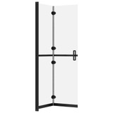 Sklopiva pregrada za tuširanje matirano ESG staklo 90 x 190 cm 151194