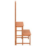Stalak za biljke s rešetkom 70 x 42 x 115 cm masivna jelovina 316413