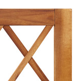 Povišena vrtna gredica s rešetkom od masivnog bagremovog drva 316541