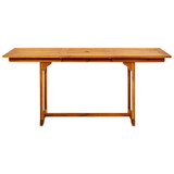 Vrtni blagovaonski stol (120-170) x 80 x 75 cm od drva bagrema 316568