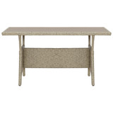 Vrtni stol sivi 120 x 70 x 66 cm od poliratana 316583