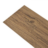 Samoljepljive podne obloge PVC 5,21 m² 2 mm smeđa boja oraha 330177