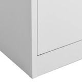 Uredski ormarić svjetlosivi 90 x 40 x 180 cm čelični 335943