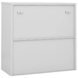 Uredski ormarić s kliznim vratima svjetlosivi 90x40x90 cm čelik 335951