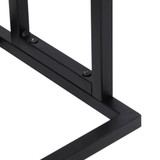 Samostojeći stalak za ručnike crni 48 x 24 x 78,5 cm željezni 336127