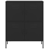 Ormarić za pohranu crni 80 x 35 x 101,5 cm čelični 336142 Ormarić za pohranu crni 80 x 35 x 101,5 cm čelični 336142