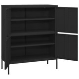 Ormarić za pohranu crni 80 x 35 x 101,5 cm čelični 336142 Ormarić za pohranu crni 80 x 35 x 101,5 cm čelični 336142