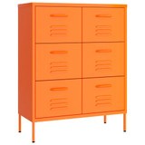 Ormarić s ladicama narančasti 80 x 35 x 101,5 cm čelični 336147