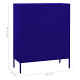 Ormarić za pohranu modri 80 x 35 x 101,5 cm čelični 336154 Ormarić za pohranu modri 80 x 35 x 101,5 cm čelični 336154