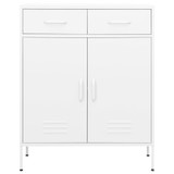 Ormarić za pohranu bijeli 80 x 35 x 101,5 cm čelični 336161 Ormarić za pohranu bijeli 80 x 35 x 101,5 cm čelični 336161
