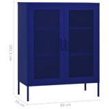 Ormarić za pohranu modri 80 x 35 x 101,5 cm čelični 336172 Ormarić za pohranu modri 80 x 35 x 101,5 cm čelični 336172