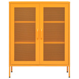 Ormarić za pohranu boja senfa 80 x 35 x 101,5 cm čelični 336173