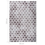 Perivi tepih 80 x 150 cm raznobojni protuklizni 337976