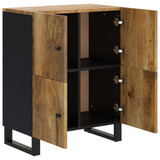 Komoda s 4 vrata 60 x 33 x 75 cm od masivnog drva manga 352920 Komoda s 4 vrata 60 x 33 x 75 cm od masivnog drva manga 352920