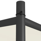 Sjenica bijela 3 x 3 m 180 g/m² od tkanine i čelika 362461