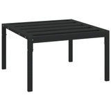 Vrtni stolić za kavu crni 60 x 60 x 35 cm čelični 362726