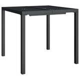 Vrtni stol antracit 80 x 80 x 72 cm čelični 362743