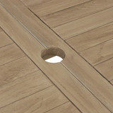 Sklopivi vrtni stol sivi 120 x 70 x 75 cm od masivne tikovine 362763