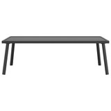 Vrtni stolić za kavu antracit 110 x 55 x 35 cm čelični 362813