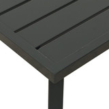 Vrtni stolić za kavu antracit 110 x 55 x 35 cm čelični 362813