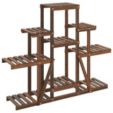 Stalak za cvijeće 110 x 25 x 96 cm od masivne jelovine 362849