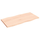 Stolna ploča 80x40x2 cm netretirana hrastovina sa živim rubom 363872