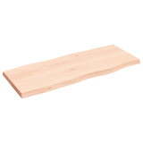 Stolna ploča 100x40x4 cm netretirana hrastovina sa živim rubom 363882