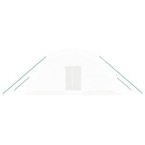 Staklenik s čeličnim okvirom bijeli 12 m² 6 x 2 x 2,85 m 364091 Staklenik s čeličnim okvirom bijeli 12 m² 6 x 2 x 2,85 m 364091