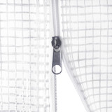 Staklenik s čeličnim okvirom bijeli 12 m² 6 x 2 x 2,85 m 364091 Staklenik s čeličnim okvirom bijeli 12 m² 6 x 2 x 2,85 m 364091