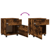 Mobilni ormarić za spise boja hrasta 45 x 38 x 54 cm drveni 817135