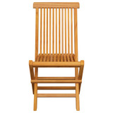 Sklopive vrtne stolice 8 kom od masivne tikovine 3072916