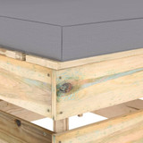 Modularna srednja sofa s jastucima od zeleno impregniranog drva 3074508