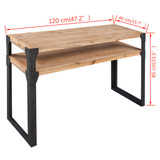 Konzolni stol od Masivnog Drveta Bagrema 120x40x85 cm 243915 Konzolni stol od Masivnog Drveta Bagrema 120x40x85 cm 243915